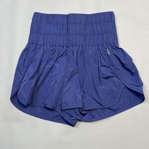 Free People Movement Shorts Womens Small The Way Home High Waisted Smocked Lined